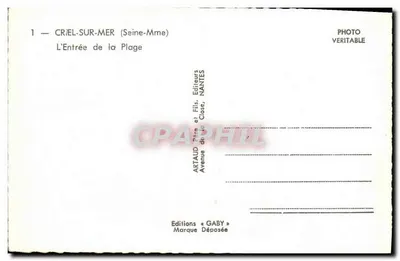 Criel-sur-Mer — Wejście na plażę — Wydawnictwo Gaby — Rewers