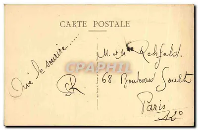 Criel-sur-Mer — Mansão de Briançon — editor impr. P. A. Thirat e H. Toulout — Verso