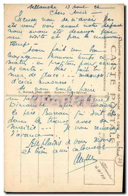Gletsjer van Bionnassay — Bovenste deel — L. Morand, fotograaf-uitgever, Megève (Hoog Savoie) n°618 — Achterkant