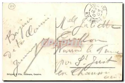 Douvaine — Castelo de Troche — B. & F. 6306 — Verso