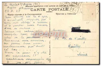 Megève - Chalet da Velha e o Monte Branco — L. Morandi (Alta Saboia) n°62 — Verso