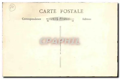 Megève — Visão geral e o Mont-Blanc — Editor E. Sochot — Verso