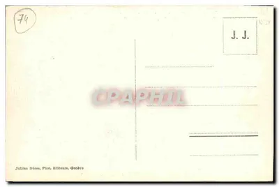 Mont-Blanc e glaciares — Trem do Mont-Blanc — J.J. 8976 — Verso