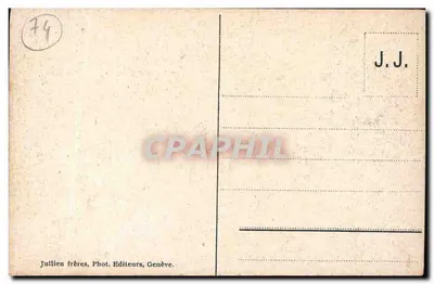 Lódowiec Mont-Blanc — Chalet Pyramid — J.J. 8606 — Rewers