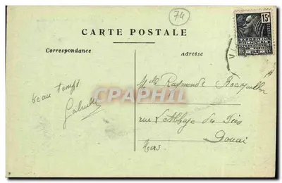 ÉVIAN-les-BAINS - The Casino — Publisher M. Baumann, no. 227 — Back