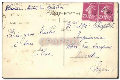 ÉVIAN-les-BAINS (Haute-Savoie) — Port — Fot. Combier & Fournier, n° 332 — Rewers