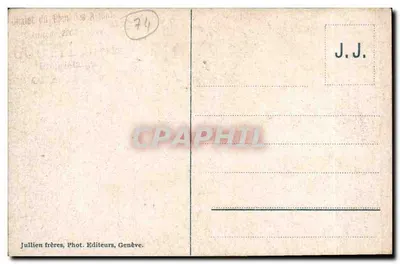 Chamonix - Pianta dell'Aiguille e del Monte Bianco — J.J. 1095 — Verso