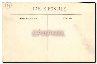 Chamonix — Vista geral e o Mont-Blanc — LL. n° 226 — Verso