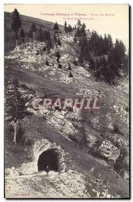 Túnel dos Viras — Trem de Annecy a Thônes — Estrada dos Aravis — Phil. Gullier