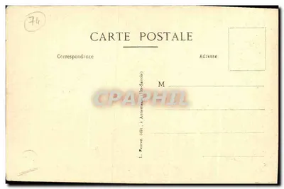 Stara pocztówka Annecy Stare Dzielnice Port Sainte Claire — Rewers