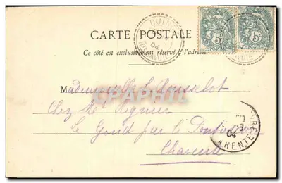 Lago de Annecy - Duingt — Cliché F. Pons, editor Grenoble, n° 466 — Reverso