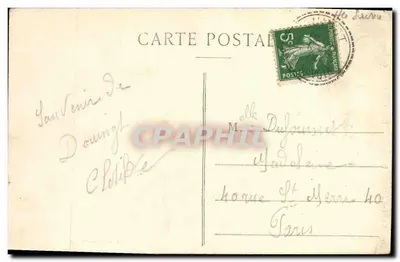 Lago de Annecy — Estatua de San Miguel — Ad. Partiot, Annecy, n°165 — Reverso