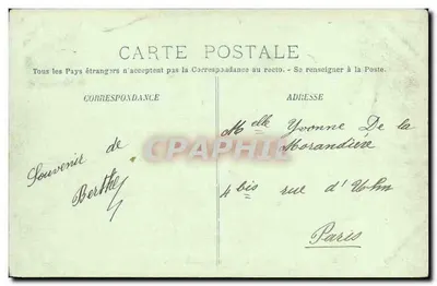 Fontainebleau — O Palácio — A Avenida da Héronnière — LL. — Verso