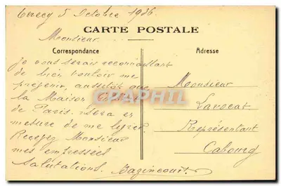Evrecy (Calvados) — Interior da igreja — Ph. R. Delassalle - Caen — Verso
