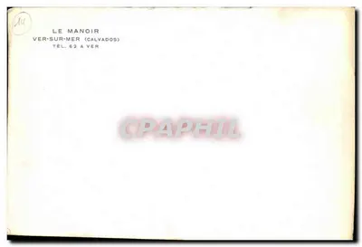 O Manoir — Ver-sur-Mer (Calvados) — n°14 — Verso