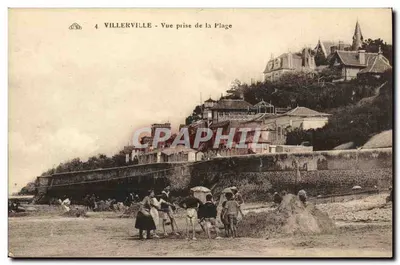Villerville - Vista tirada da Praia — editor Ch. Alsacienne des Arts Photographiques, Strasbourg