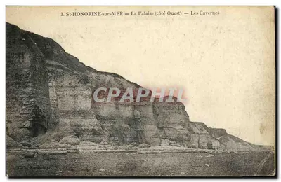 St-HONORINE-sur-MER — A Falésia (lado Oeste) — As Cavernas — Cella Frères