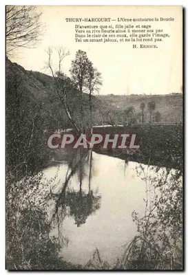 Thury-Harcourt — A Orne contornando a Boucle — H. Ermice