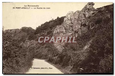 Pont-d'Ouilly — La Roche du Lion — P. Levassœur, fot.-edit., Fliers