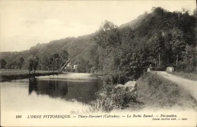 L'Orne pittoresque — Thury-Harcourt (Calvados) — La Roche Busnel — Perspectiva — Cliché Destiné alné — Caen