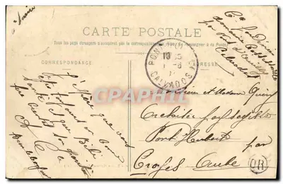 Les Rochers de la Lande, perto de Pont-d'Ouilly — Suisse Normande (Calvados) — Ch. Jehenne, Editor — Verso
