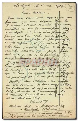 Houlgate — Vista della Spiaggia — LL. n°8 — Verso