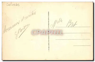 Houlgate — zachód słońca — LL.4034 — Cie des Arts Photomecaniques - Strasbourg-Schiltigheim — Rewers
