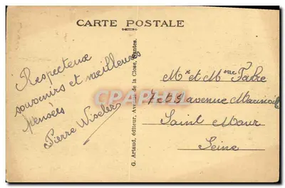 LION-sur-MER (Calvados) — El Castillo — G. Artaud, editor — Reverso