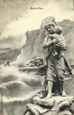 Saint-Pair — A Estátua da Naufrágio — Collection A.-H. Lille-Adam