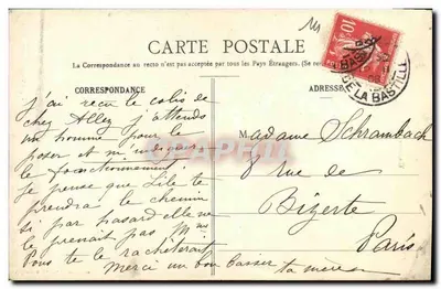 Saint-Pair — A Estátua da Naufrágio — Collection A.-H. Lille-Adam — Verso