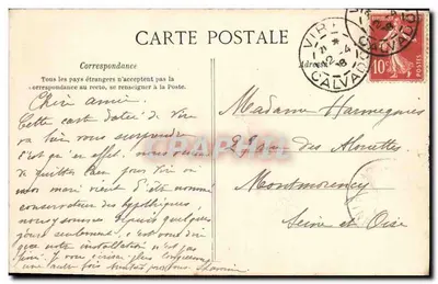 Vire — O Donjon visto das Vaux — A C.P.A. — Verso