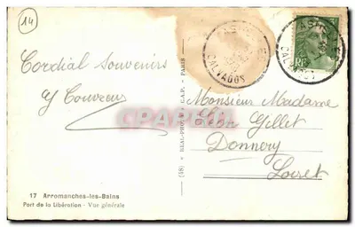 Arromanches-les-Bains — Widok ogólny — C.A.P. (wydawca) — Rewers