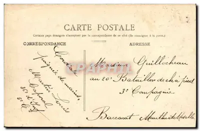 Caen — Le Château, la Porte Bon Secours — L. D. 26. CAEN. — Verso