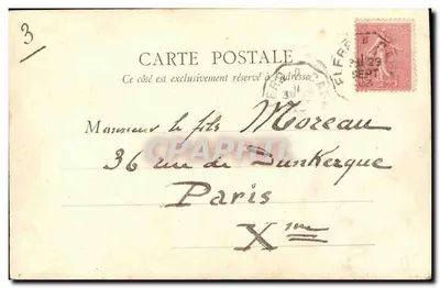 Caen — Starszy Hotel Monndie — B. F., Paris — Rewers