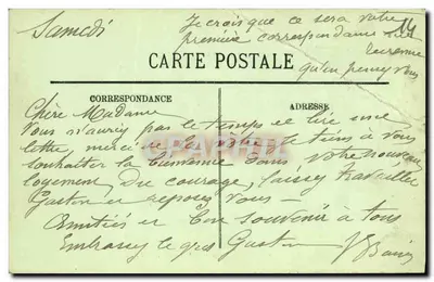 Caen — Monument dos Crianças do Calvados e o Boulevard — LL. n°138 — Verso