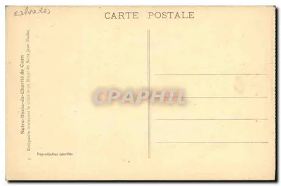Notre-Dame-de-Charité de Caen — Reliquiário contendo o crânio e um fóssil de Santo João — Editor Jean Endes — Verso