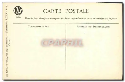 Caen — Widok panoramiczny — autor Eng. Boultracot, seria S.XXV, wydawca C&M — Rewers