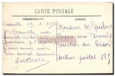 Deauville — A Terrasse e Trouville — LL. — n° 204 — Verso