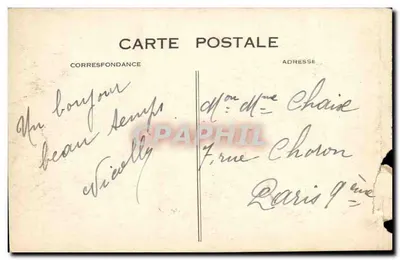 Trouville-Deauville — La Gare — éditeur C. M. Le Havre, n° 408 — Verso