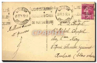 Lisieux - Katedra Świętego Désira — Gaby, nr 134 — Rewers