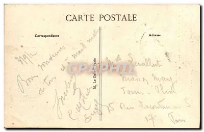 Honfleur — A Capela Nossa Senhora da Graça — G. T. Le Mare — Verso