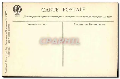 Carbourg — As Vachas Negras — Editor Eug. Bourg, série S. XXIV — Verso