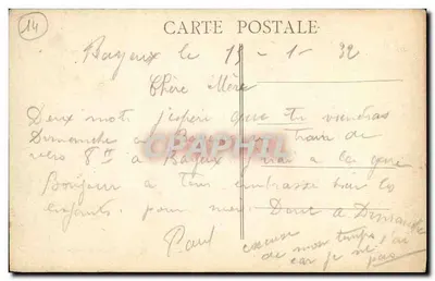 Bayeux — A Peixaria — Rua St-Martin — Fot. Comnier Macol — Verso