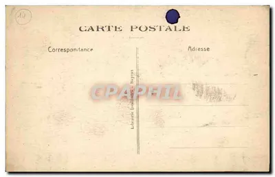 Catedral de Bayeux — La Grande Nef y las arcadas romanas — Colección R.D. n°250 — Reverso