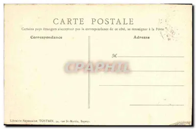 Bayeux (Calvados) — Stalles do Coro da Catedral — Livraria Bayeusina TOSTAIN — Verso