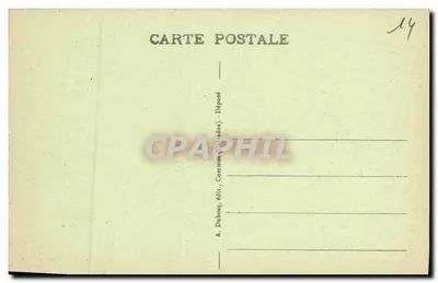 Bayeux - A Catedral, Vista geral — A. Dabouq, editor (Commercy) — Verso