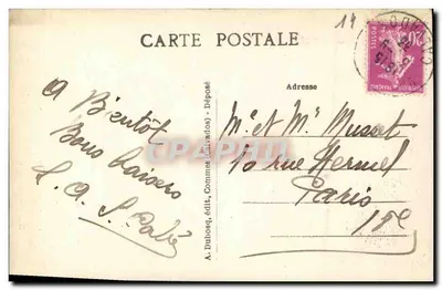 Bayeux — Domy drewniane XIV wieku, Rue des Cuisiniers — A. Dubosq, wyd. (Calvados) nr 56 — Rewers