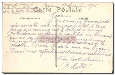 Lisieux — Igreja de São Pedro. O Altar da Virgem — E. Asheux, n° 511 — Verso