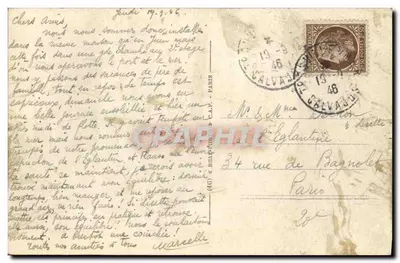Trouville — O Casino e o Porto — LL, n° 604 — Verso