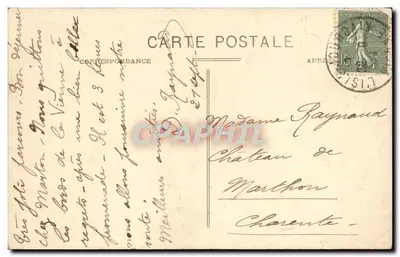 L'Isle-Jourdain (Vienne) - Widok mostu wisiarzowego z mostu św. Silwana — Rewers